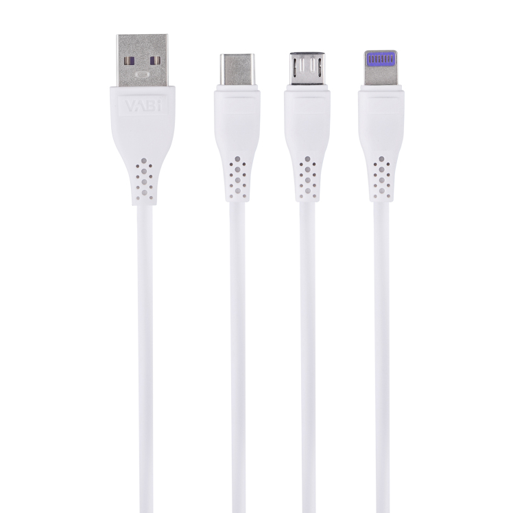 کابل تبدیل USB به Micro-USB/ Type-C / Lightning وابی مدلش CA5ش0 (یک به سه)
